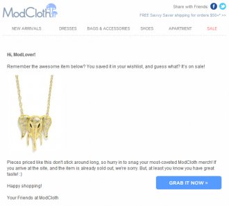 anything you prefer is on sale