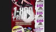 POSTCARD PRINTING NYC, CLUB FLYERS PRINT AND DESIGN, MENUS,